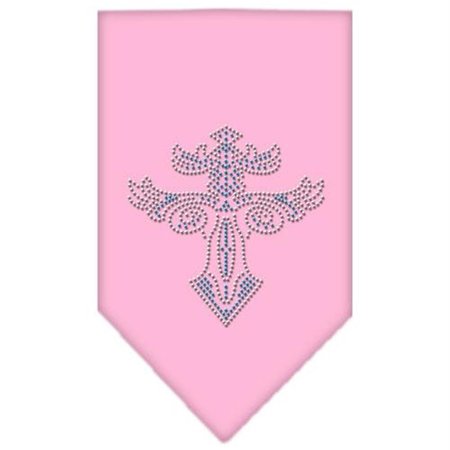 UNCONDITIONAL LOVE Warriors Cross Rhinestone Bandana Light Pink Large UN849326